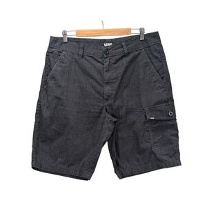 Vans Mens Shorts 36 Gray Cotton Blend Cargo Pockets Casual